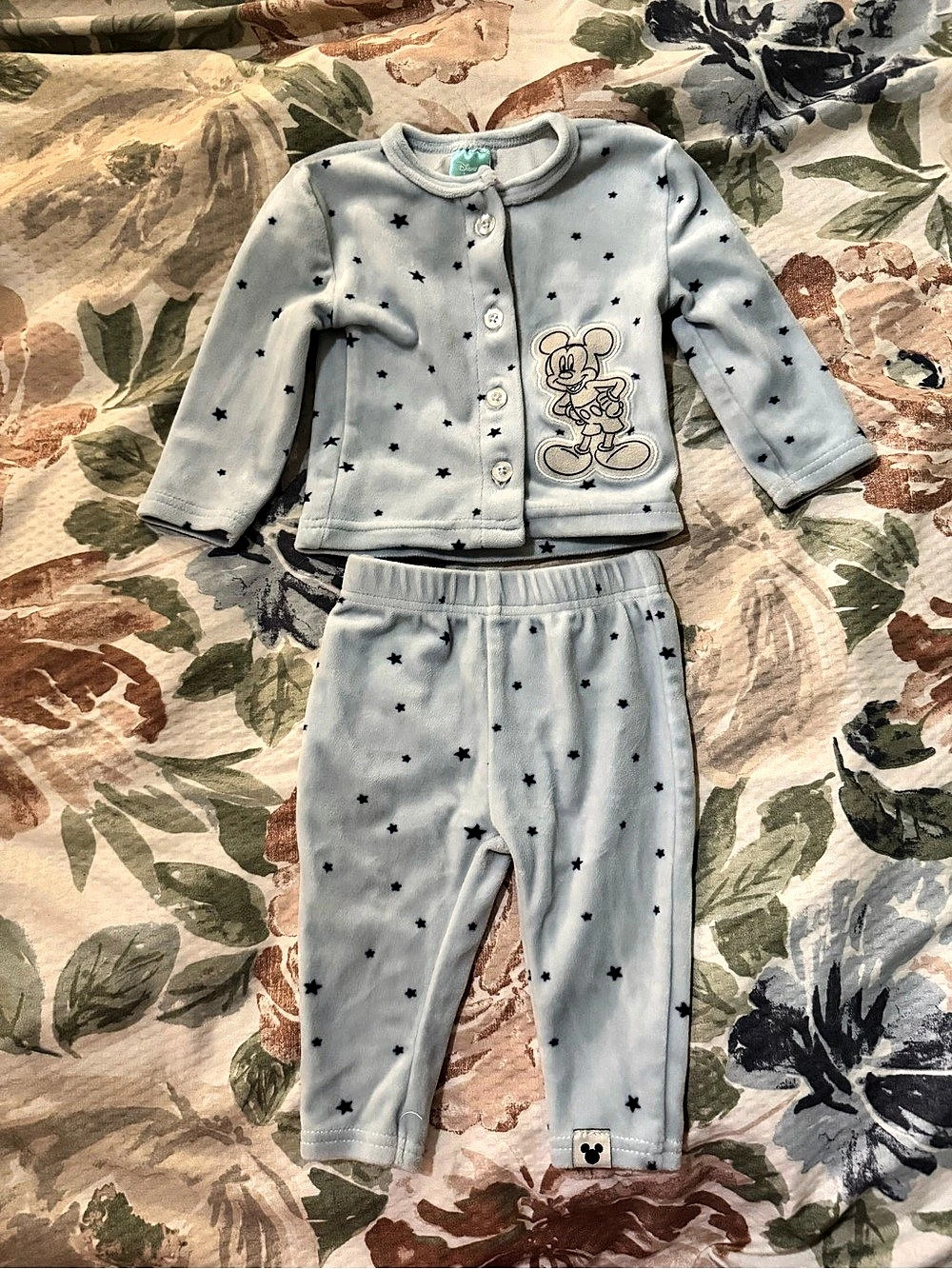 Disney Baby Star Print Matching Set Size 3/6M